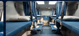 Sleeper coach interior